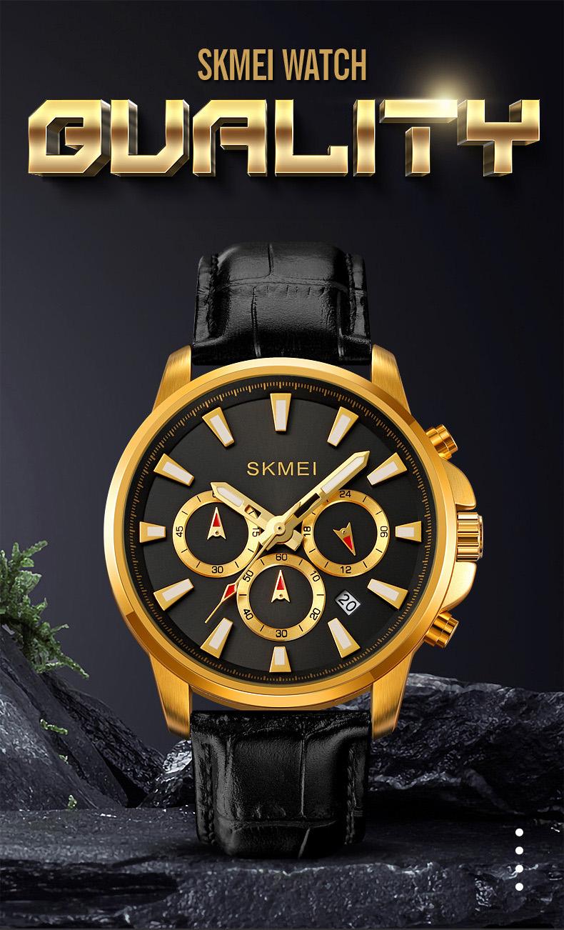 Jam Tangan SKMEI Pria 2071 Silver Cocok untuk Acara Formal