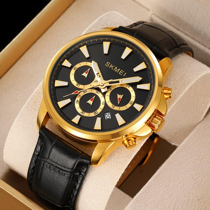 Jam Tangan SKMEI Pria 2071 Silver Desain Maskulin