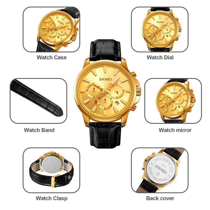 Jam Tangan SKMEI Pria Analog dan Chronograph Akurat