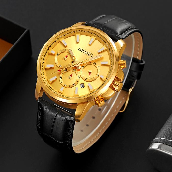 Jam Tangan SKMEI Pria Tahan Air dengan Fungsi Chronograph