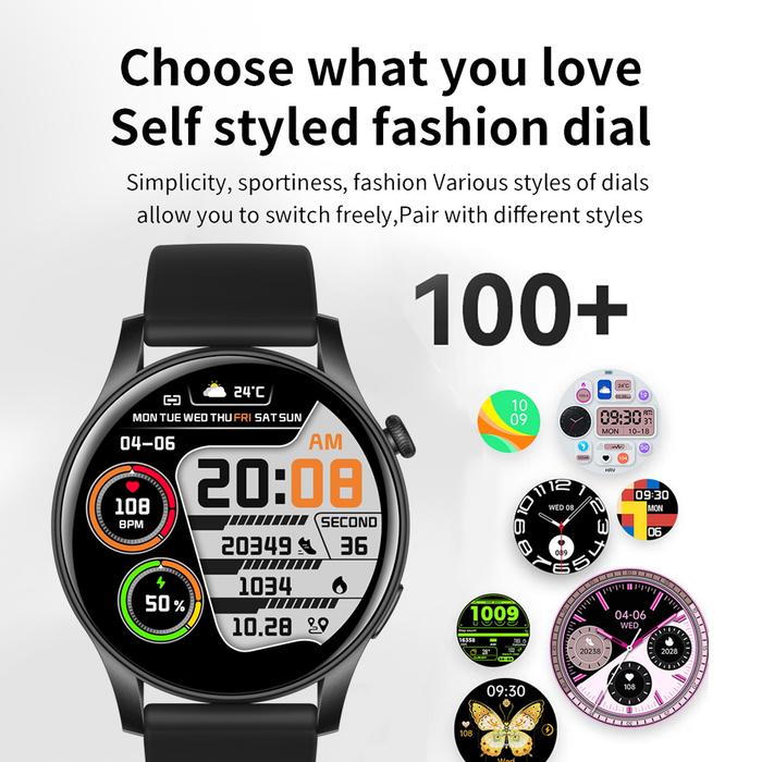 Jam tangan pintar dengan monitor kesehatan