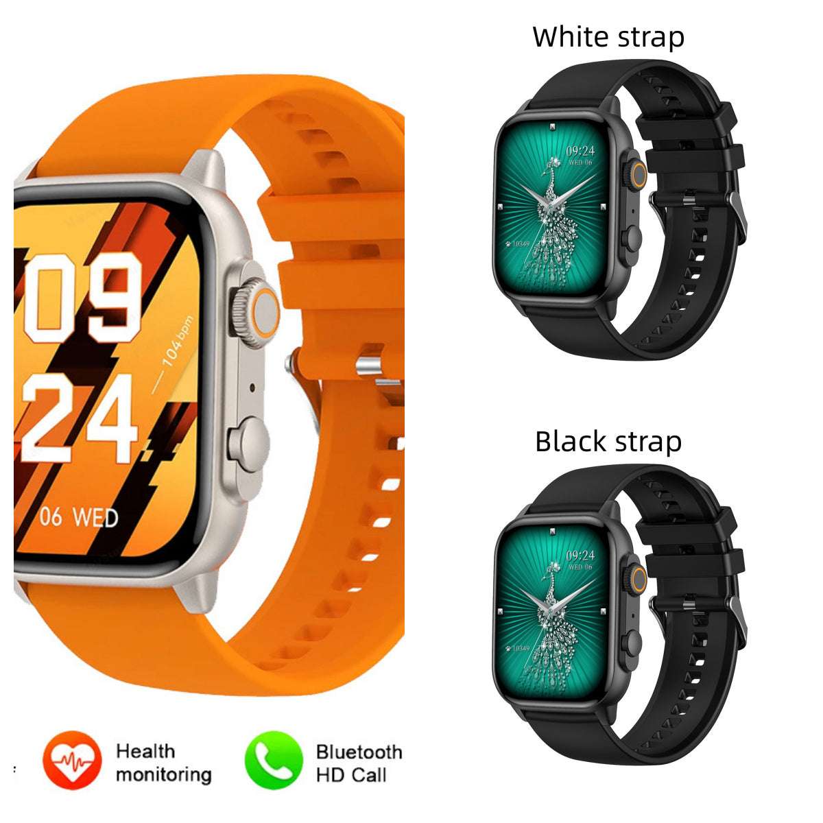 Jam tangan pintar silver unisex untuk segala usia