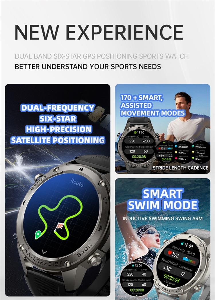 SKMEI Smartwatch DM56 dengan fitur pemantauan kesehatan seperti detak jantung dan tidur