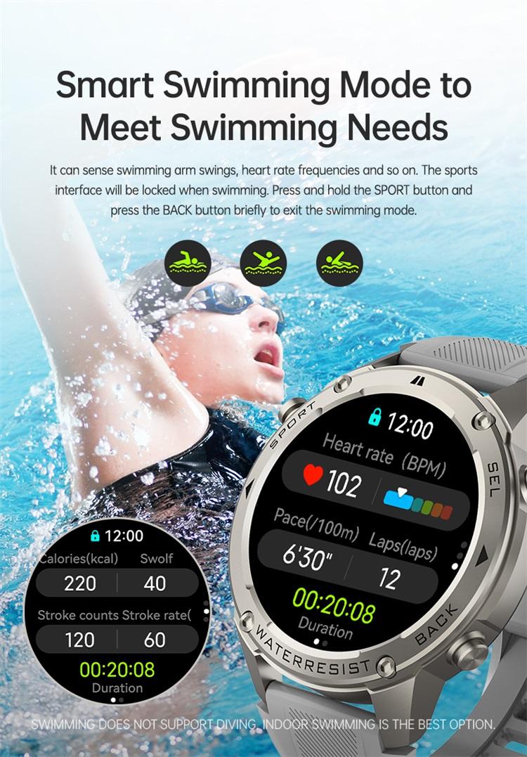 SKMEI Smartwatch DM56 dengan pelacakan aktivitas olahraga secara real-time