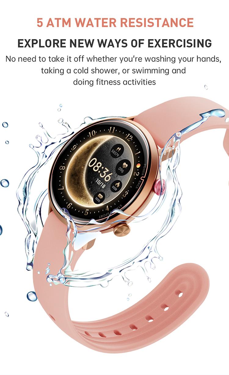 SKMEI Smartwatch dengan desain tahan air yang cocok untuk olahraga air