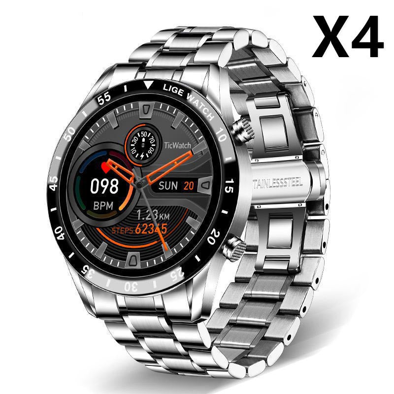 Smartwatch Garmin dengan desain stainless steel
