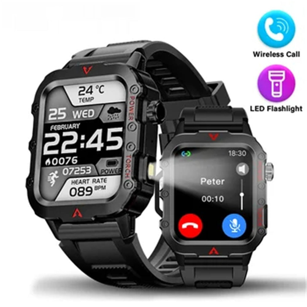 Smartwatch Outdoor dengan pemantauan detak jantung secara real-time