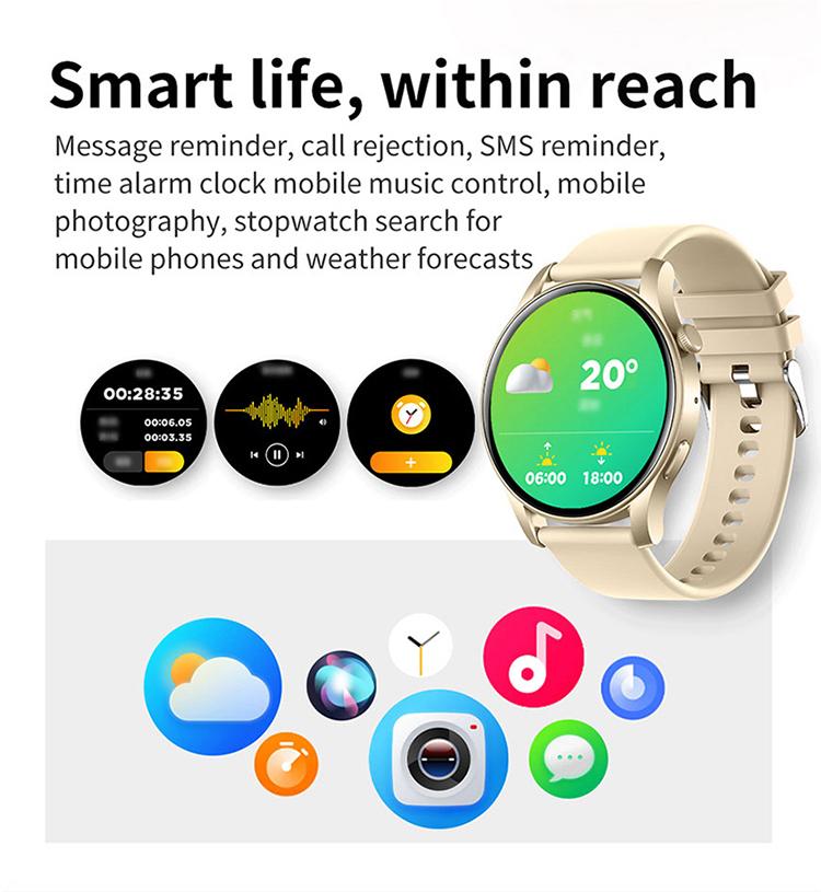 Smartwatch dengan tampilan layar besar dan jelas
