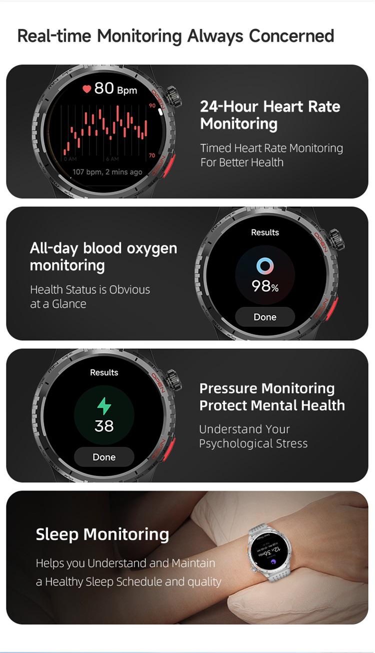 Smartwatch fitness dengan tampilan layar AMOLED