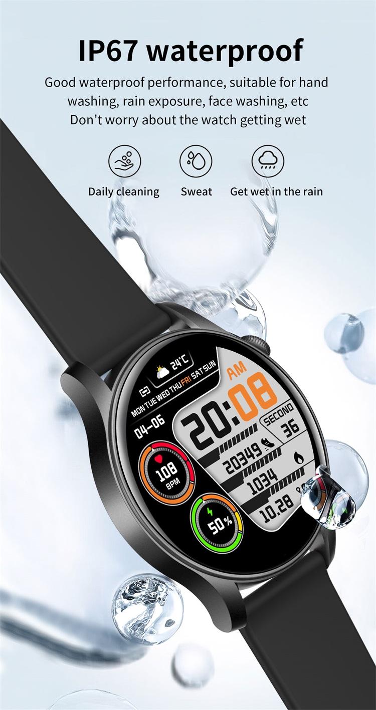 Smartwatch modern dengan gaya elegan