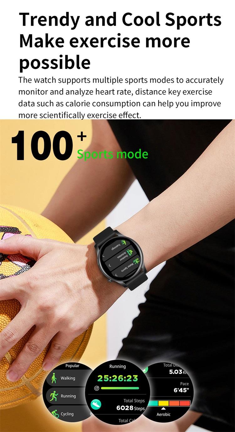 Smartwatch tahan air dengan tampilan digital
