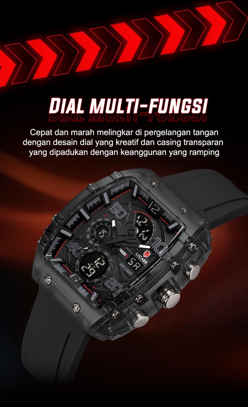 jam tangan pria outdoor anti air desain tangguh dan fungsional