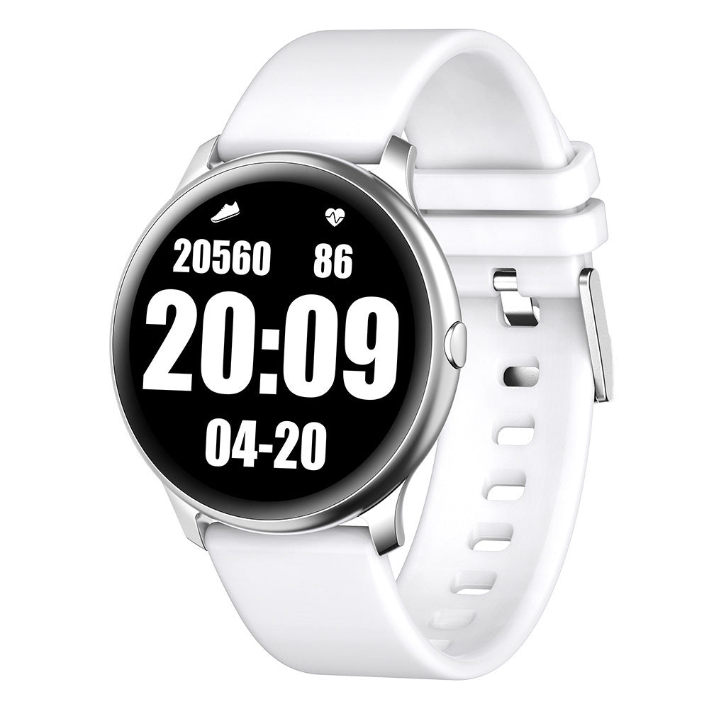 smartwatch bulat untuk pelacakan olahraga dan kebugaran