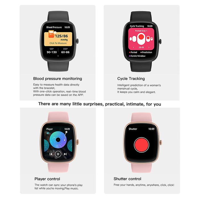 tampilan smartwatch skmei b510 saat digunakan