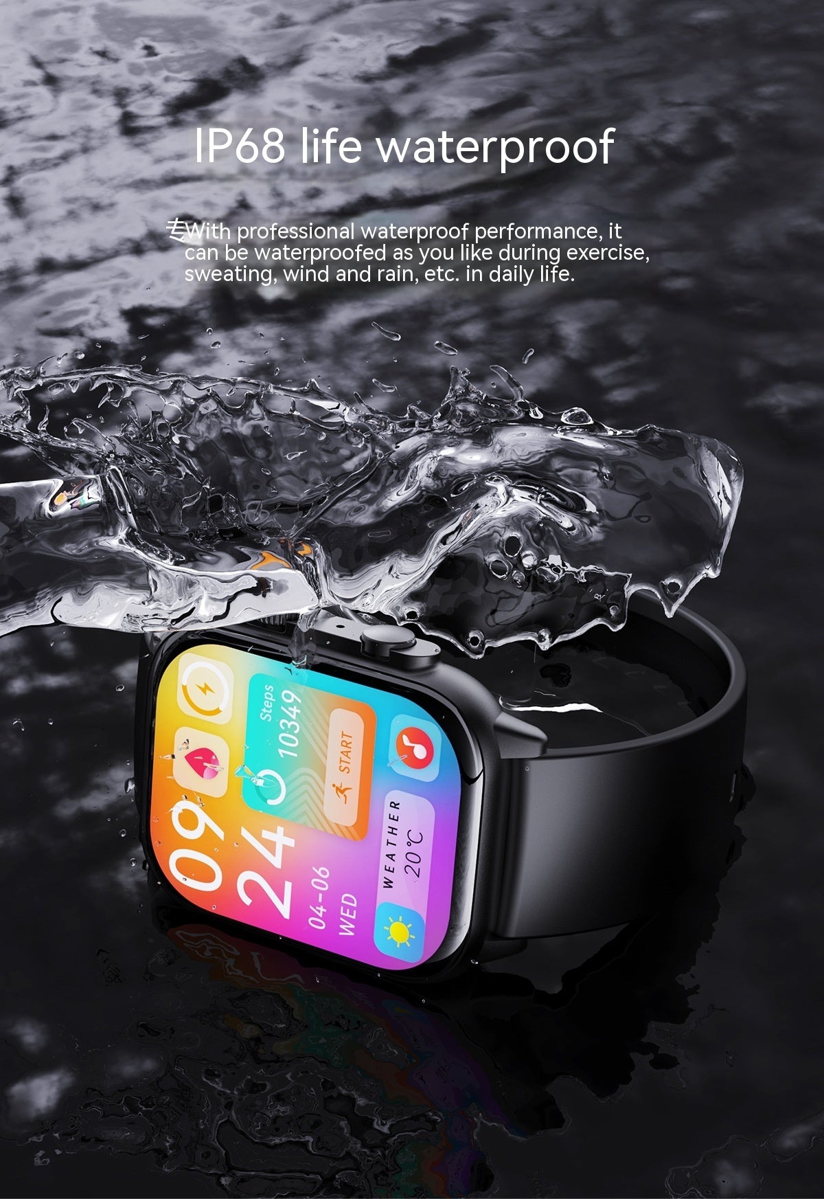 Smartwatch HK95 Layar AMOLED HD Tahan Air dan NFC