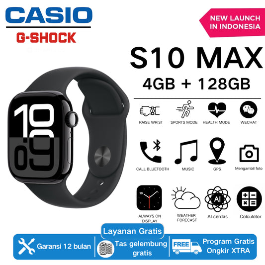 CASIO Smartwatch S10 Max dengan layar AMOLED HD 2.1”