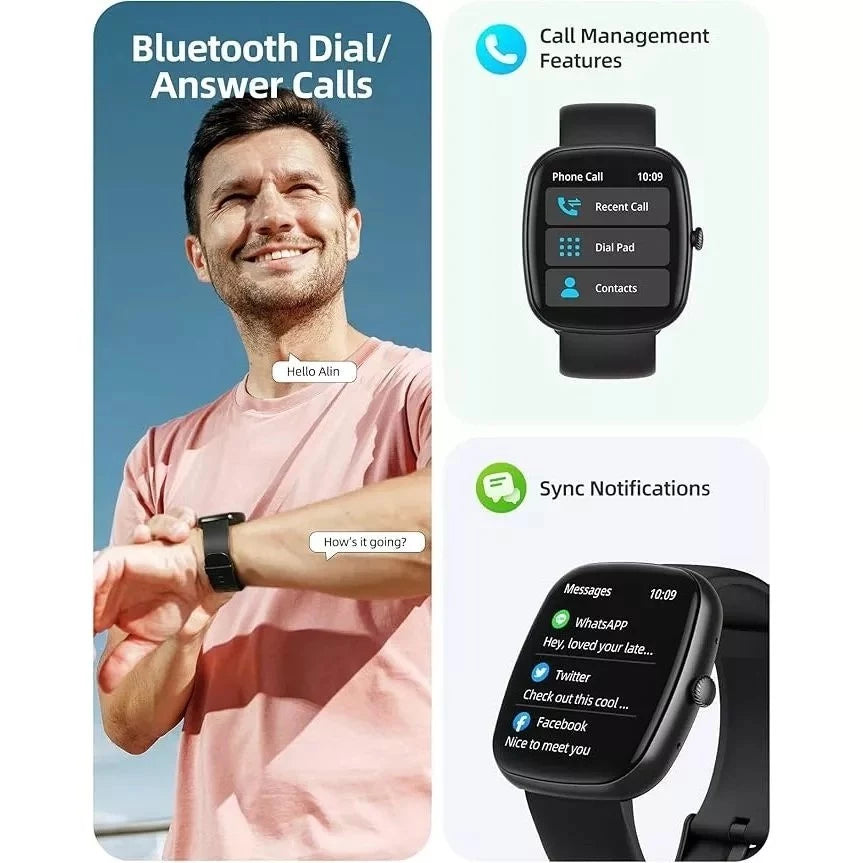 CASIO Smartwatch S10 Max dengan monitor kesehatan dan detak jantung
