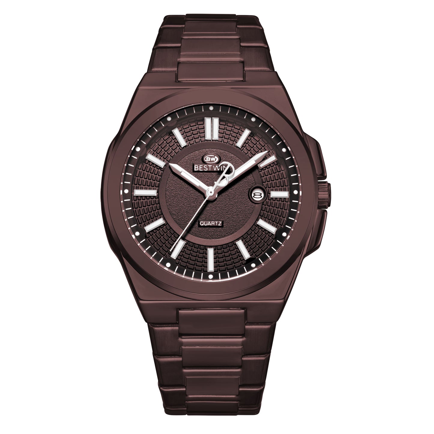 Desain jam tangan AC simple kalender pria