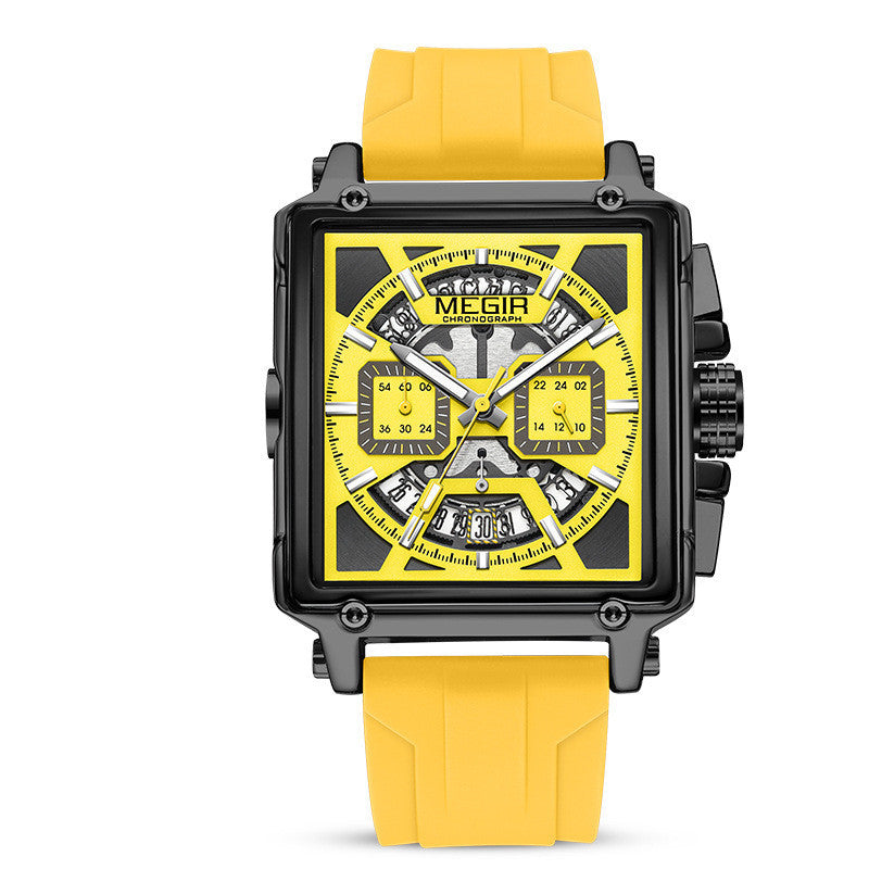 Desain jam tangan kotak hitam pria