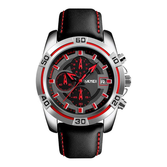 Jam Pria Keren dan Stylish SKMEI Chronograph Dial Hitam