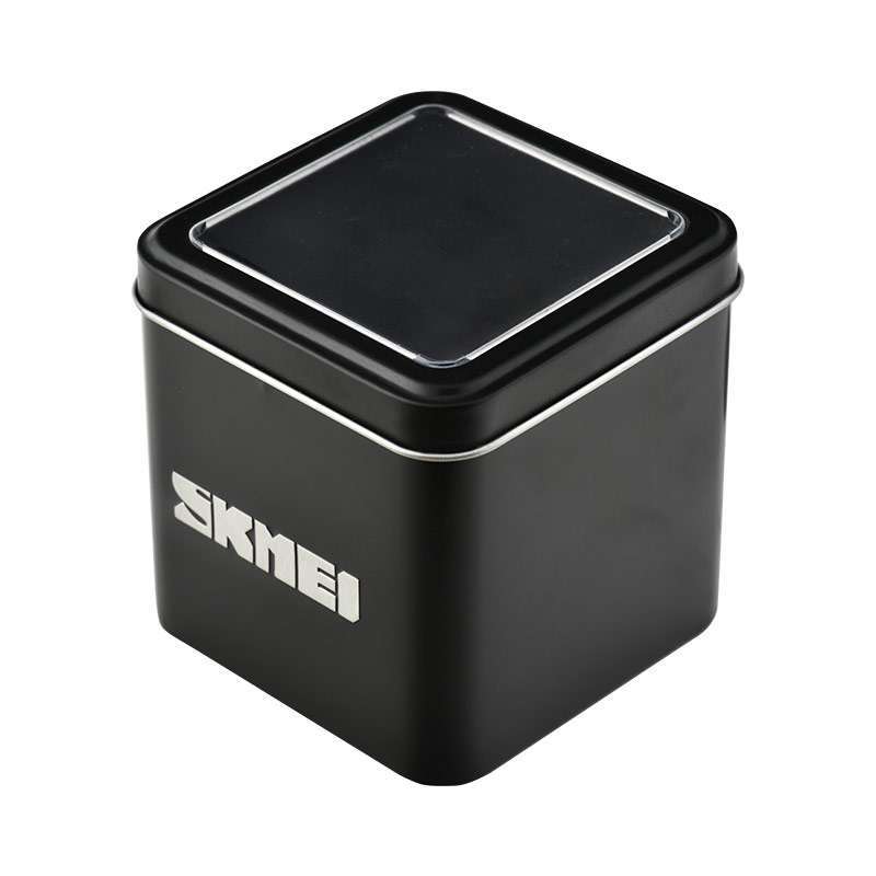 Jam Tangan Pria SKMEI Sport dengan Dial Hitam dan Strap Kulit