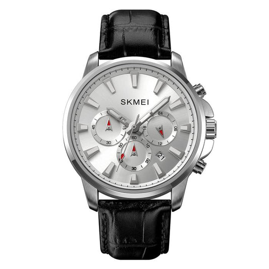Jam Tangan SKMEI Pria Analog Chronograph 2071 Silver