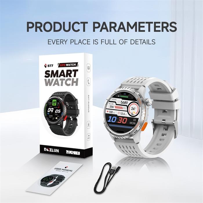 Jam smartwatch elegan dengan desain modern
