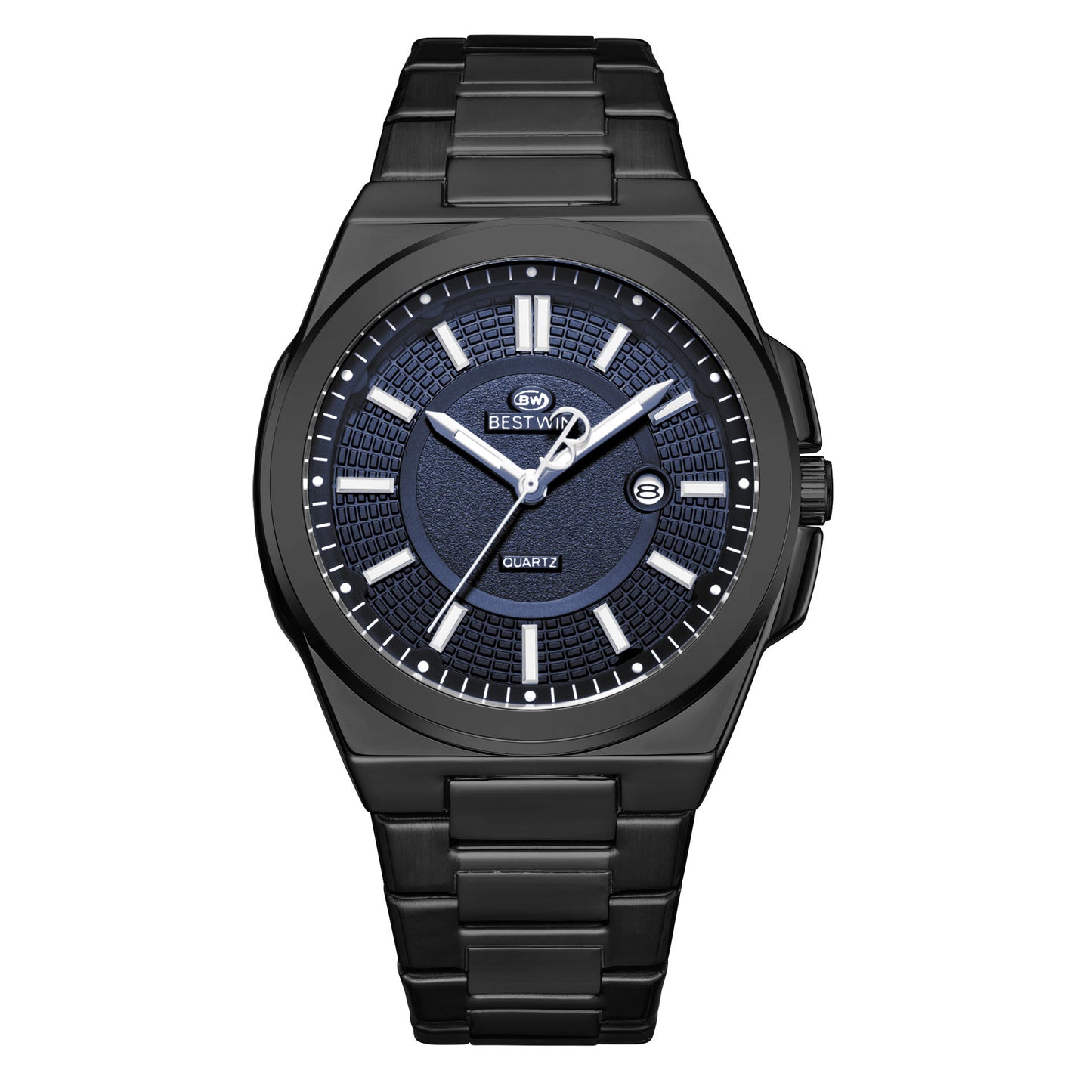 Jam tangan AC kulit hitam pria