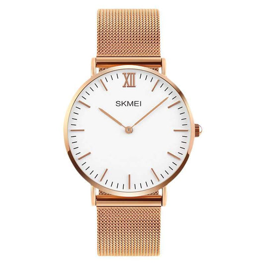 Jam tangan SKMEI model Eropa dengan desain simpel dan elegan