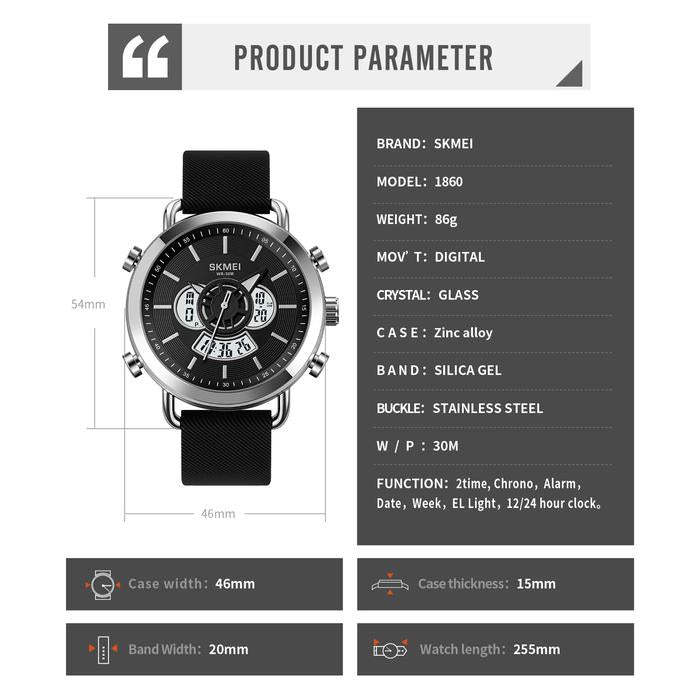 Jam tangan SKMEI pria untuk pria aktif