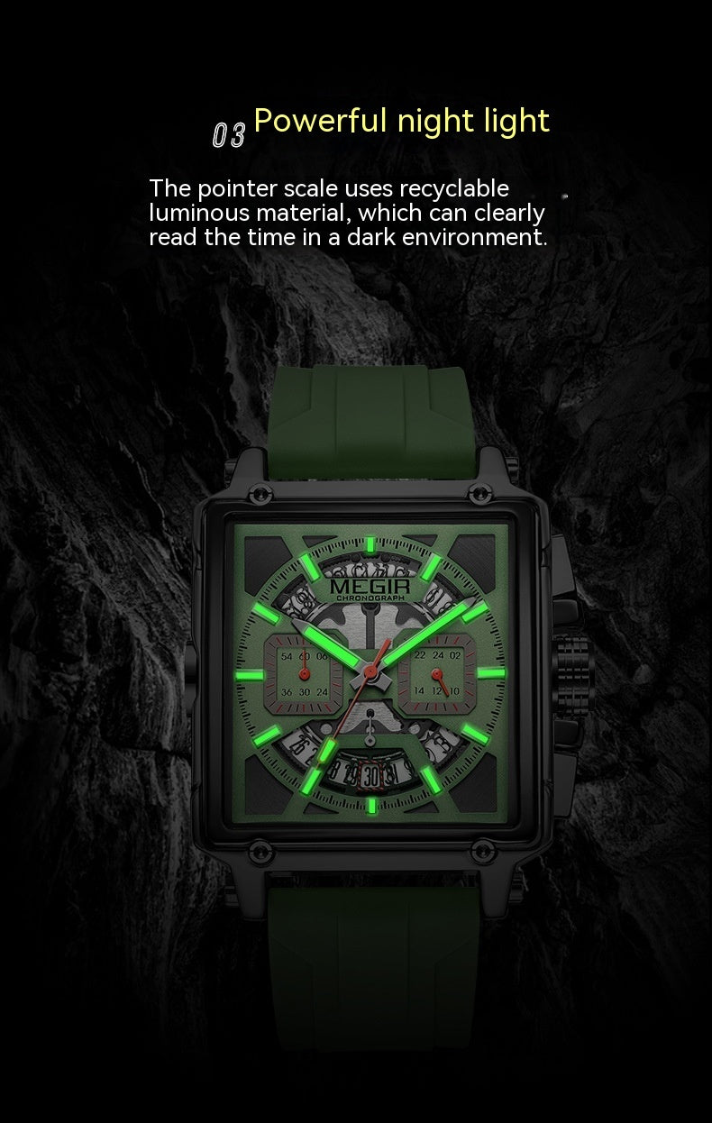 Jam tangan persegi original pria stylish