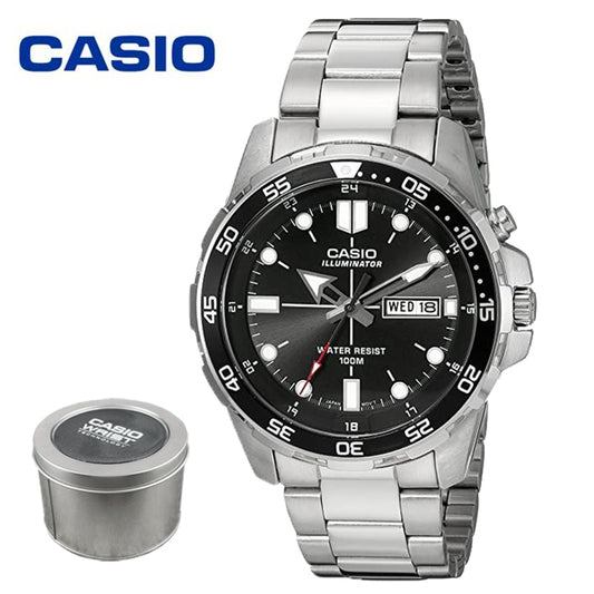 Jam tangan pria Casio original dengan desain elegan