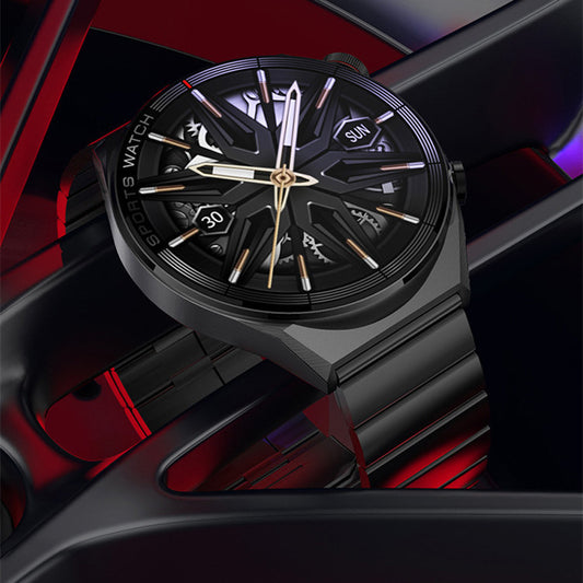Jam tangan smartwatch wanita elegan warna emas