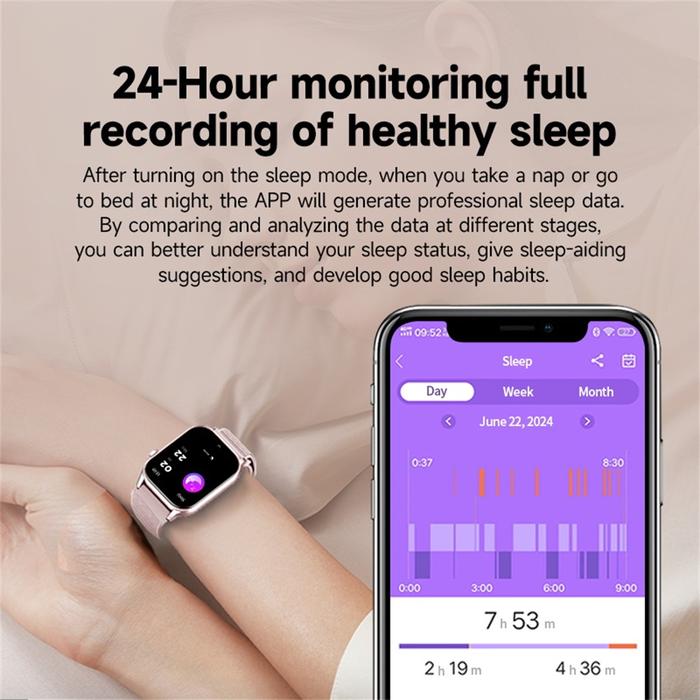 Skmei Smartwatch untuk Wanita, Fitness Tracker dengan Bluetooth
