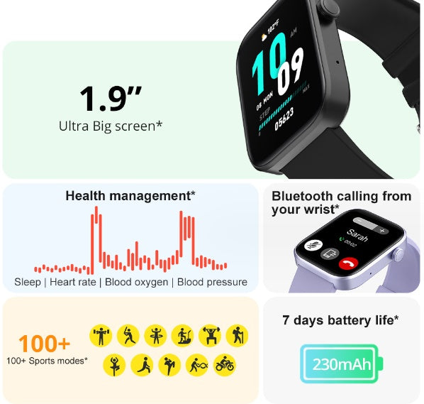 Smartwatch AMOLED dengan desain elegan dan premium