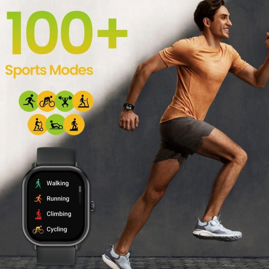 Smartwatch Bluetooth Call warna rose gold dengan layar sentuh