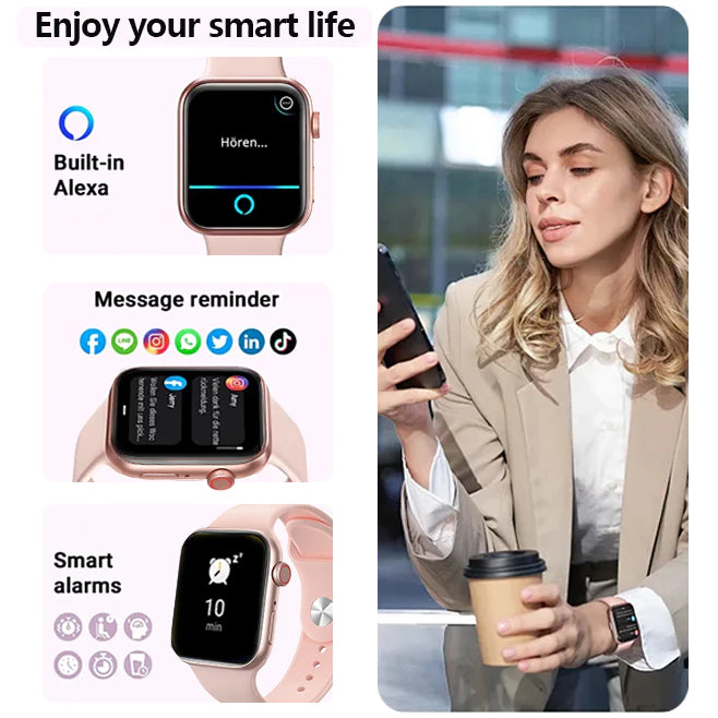 Smartwatch CASIO S10 Max tahan air dengan Bluetooth call