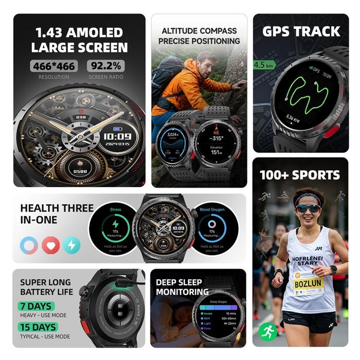 Smartwatch GPS map Skmei untuk tracking lokasi