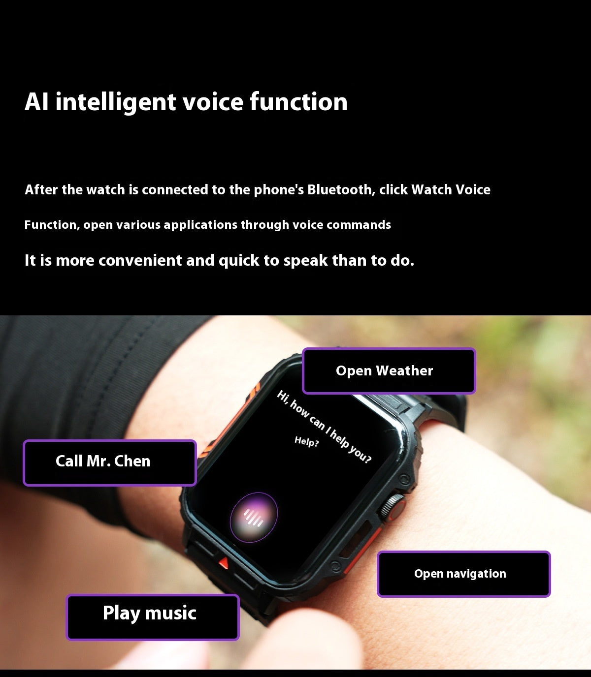 Smartwatch desain elegan dengan fitur call dan pedometer