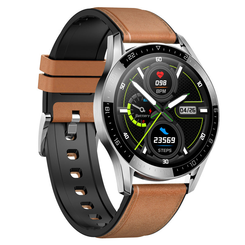 Smartwatch kulit dengan fitur panggilan pintar