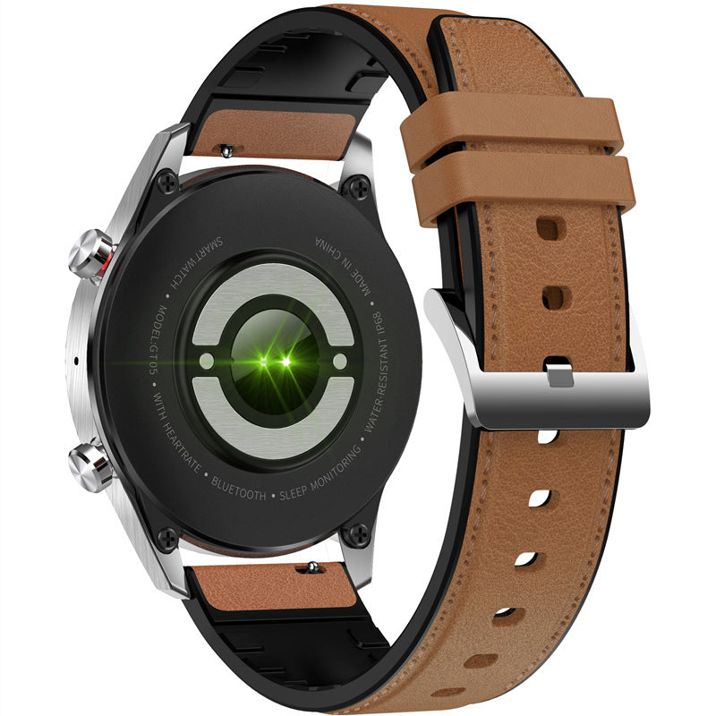 Smartwatch kulit dengan layar sentuh full display