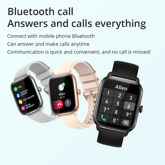 Smartwatch monitor detak jantung dan pengingat pesan pintar