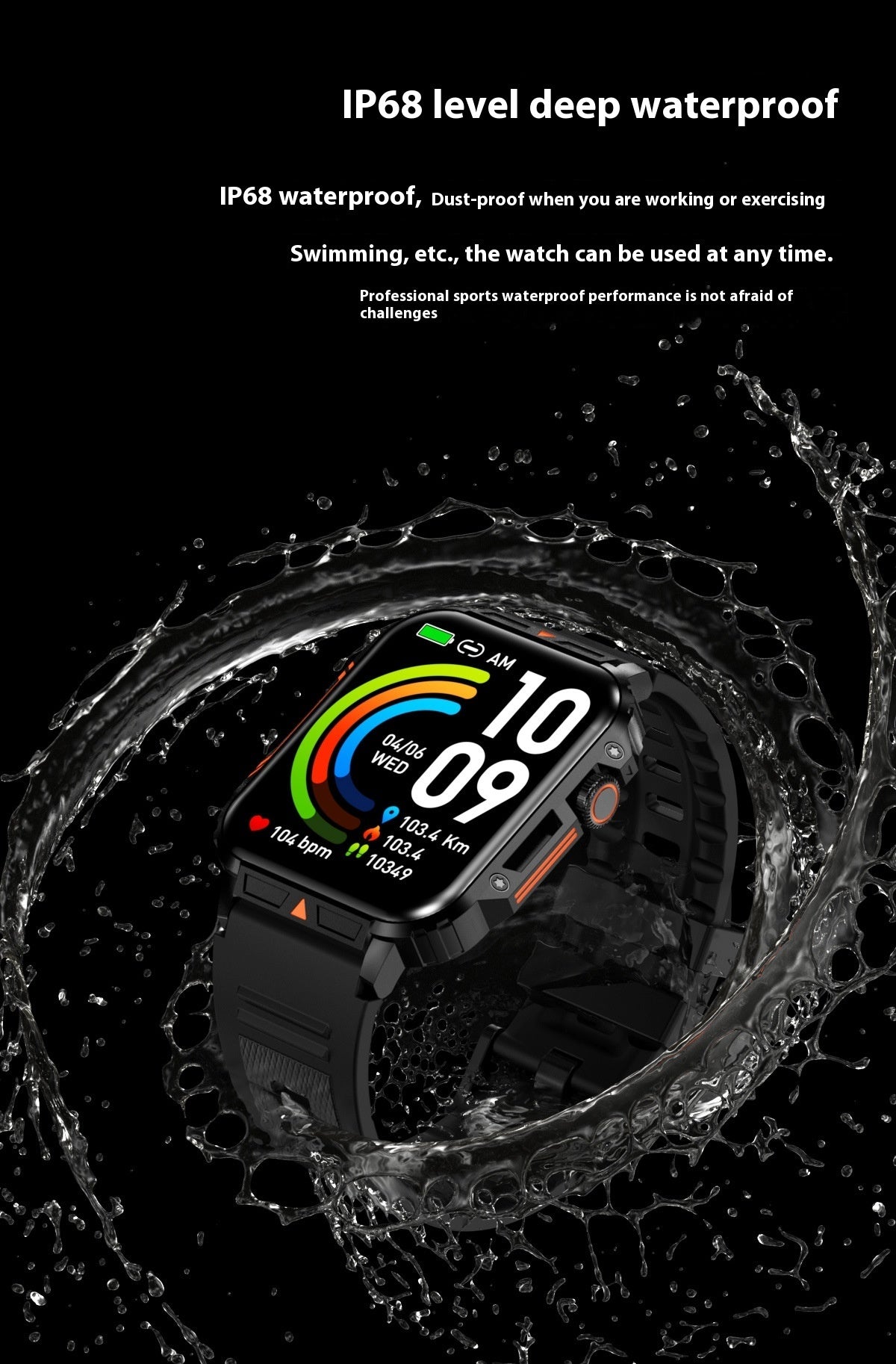 Smartwatch olahraga dengan fungsi panggilan dan perhitungan kalori