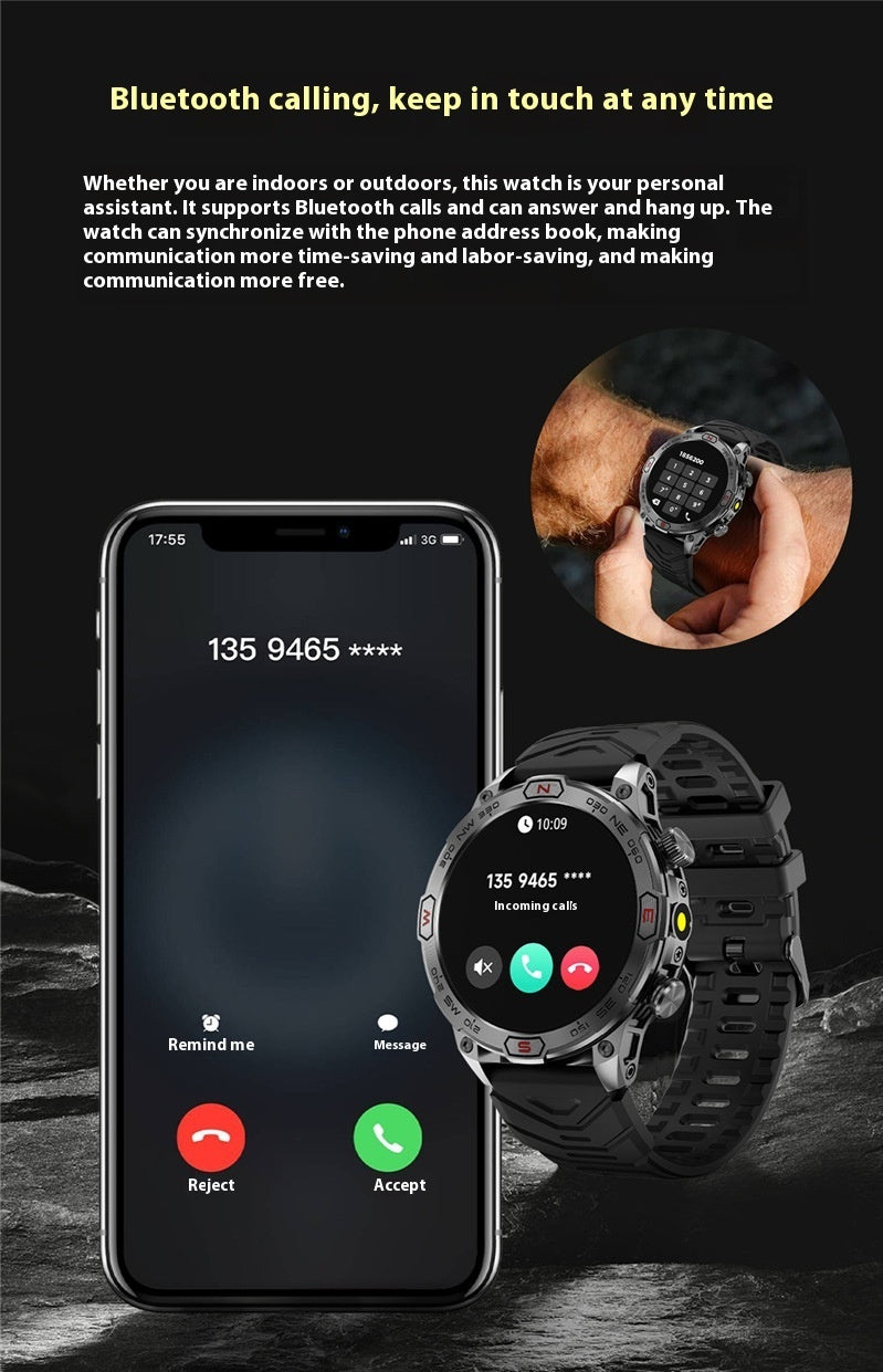 Smartwatch outdoor tahan air dengan fitur pelacak aktivitas