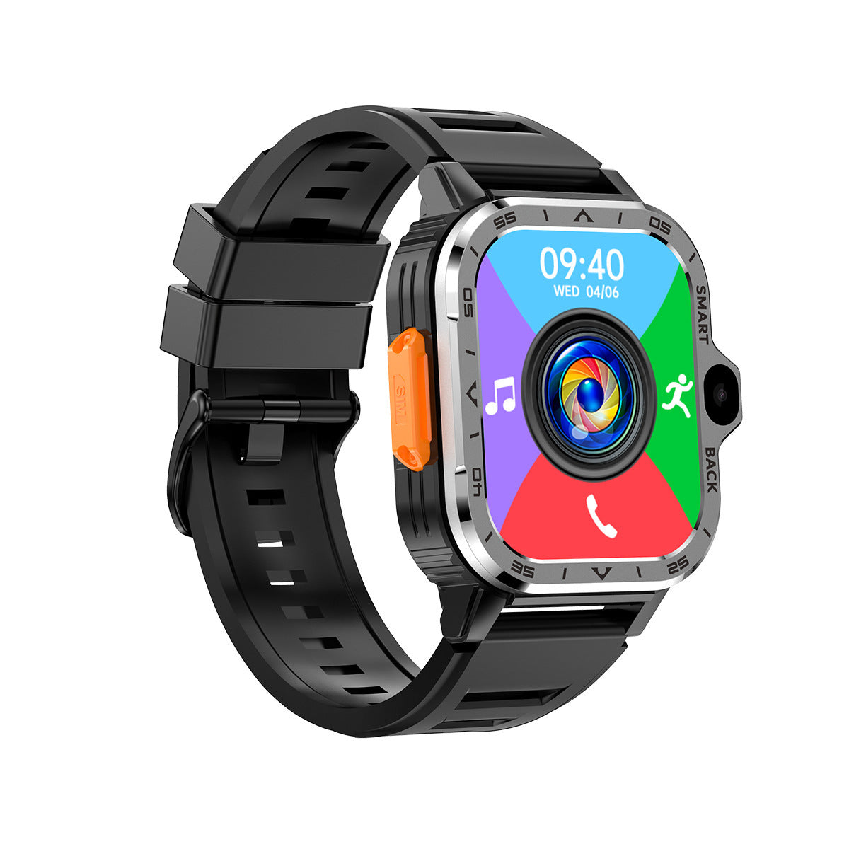 Smartwatch pria modern dengan kamera dan NFC