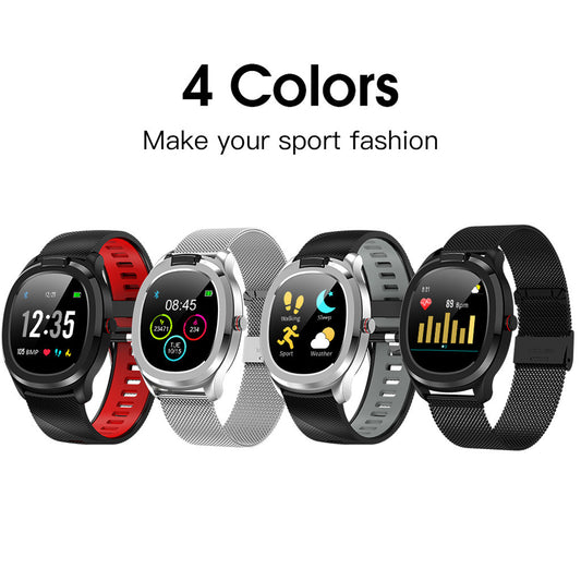 Smartwatch sport dengan pemantauan detak jantung secara real-time