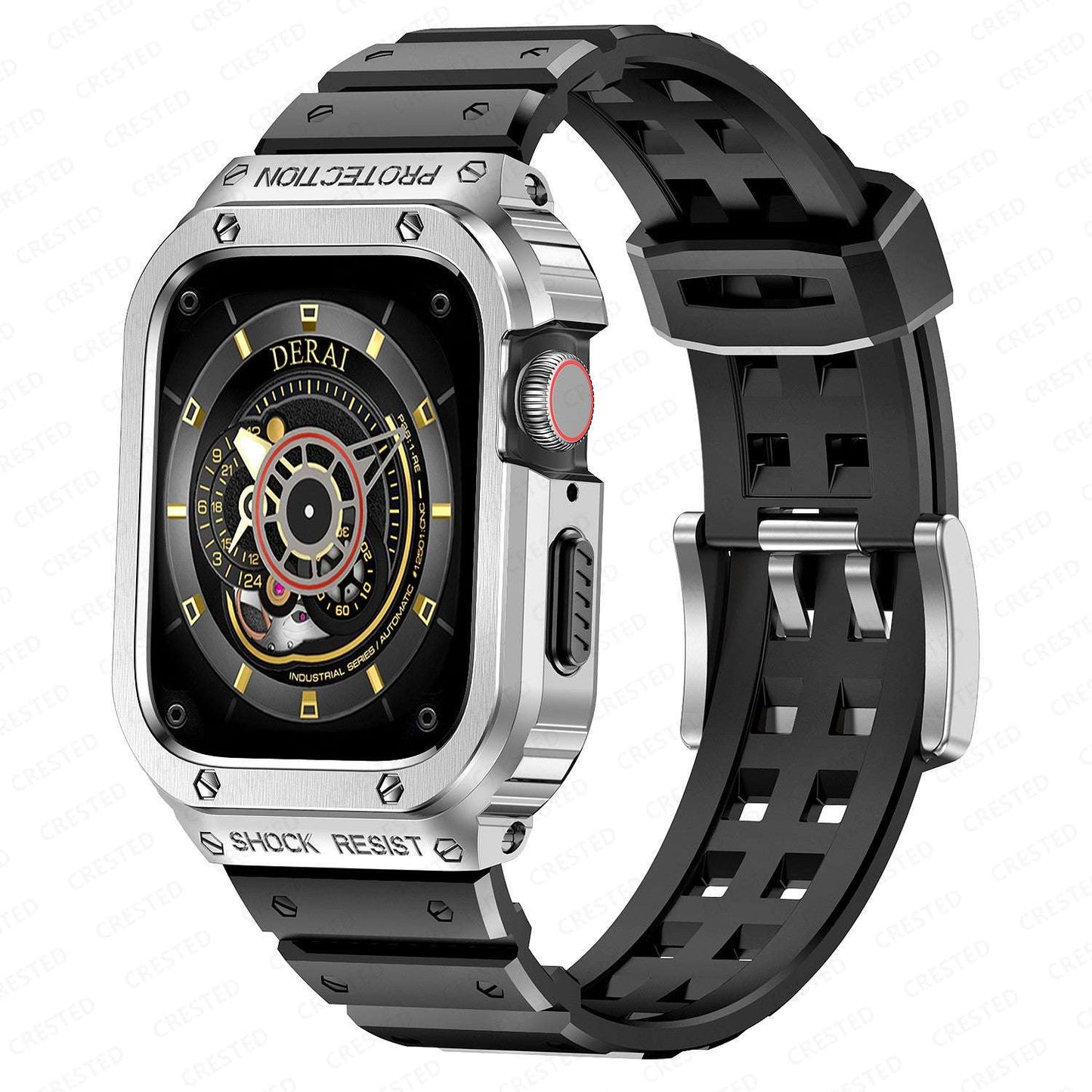 Tali jam tangan hitam untuk smartwatch 44mm