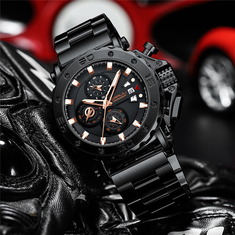jam tangan AC dial besar elegan