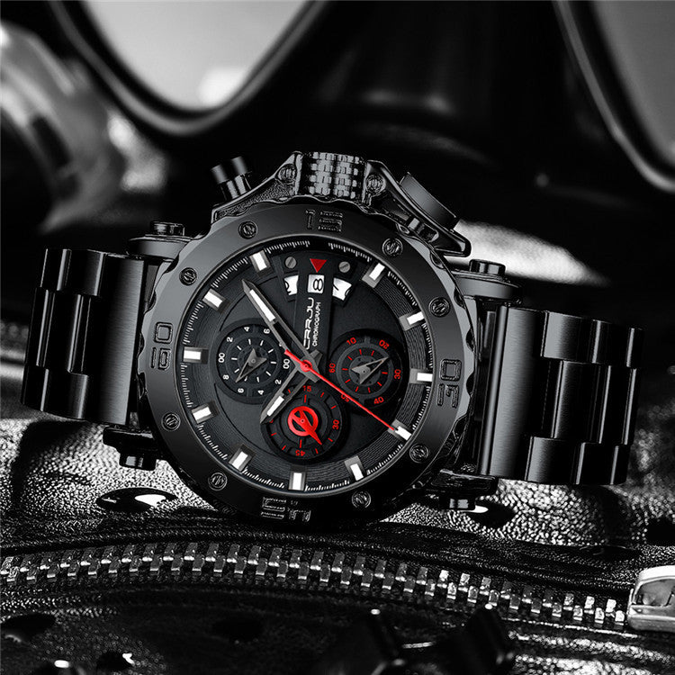 jam tangan AC pria stainless steel