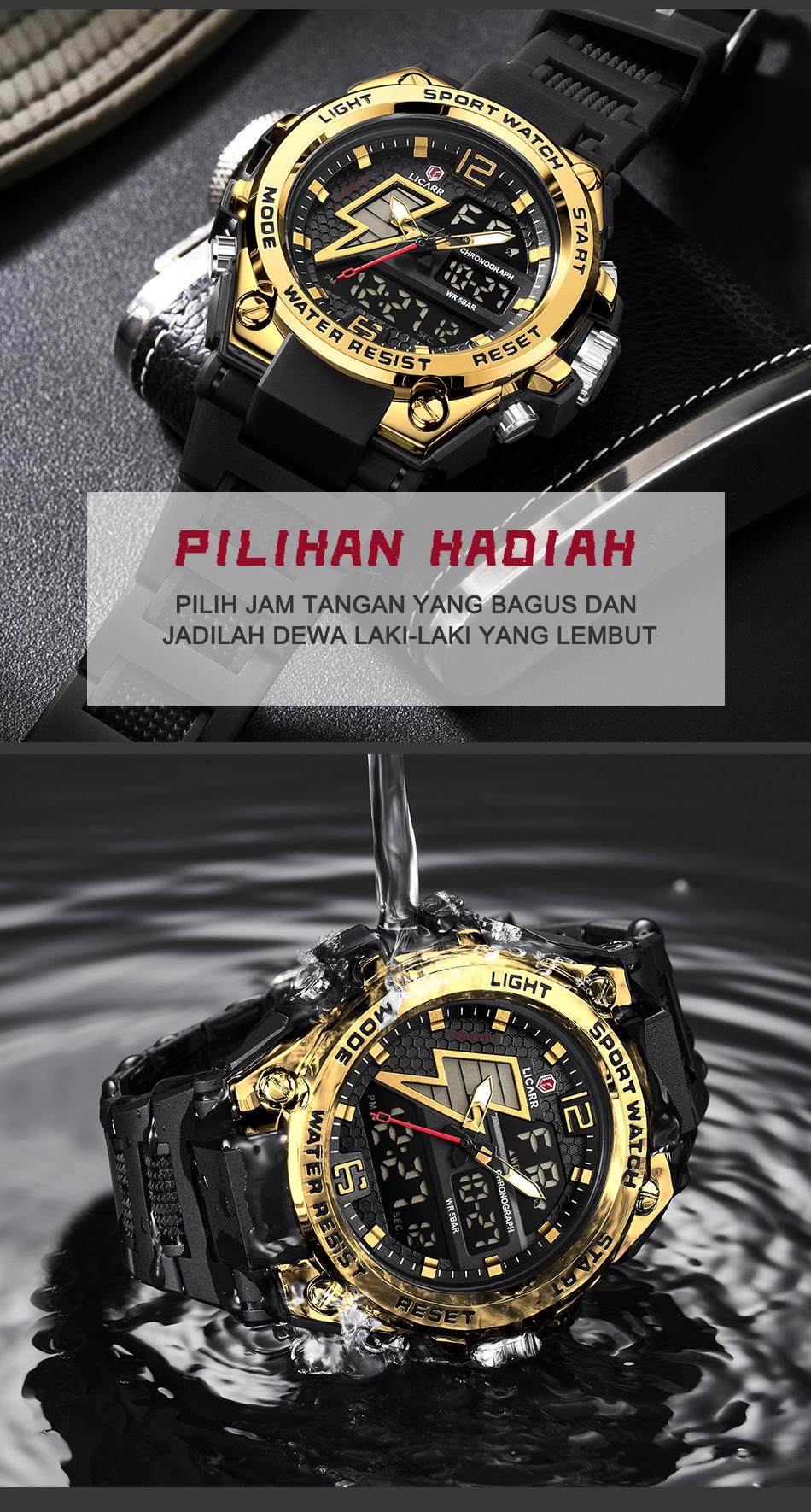jam tangan digital pria anti air dan tahan karat